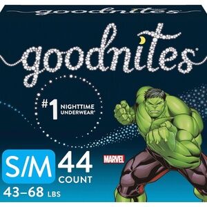 GoodNites Bedwetting Underwear Pullups Pull-ups for Boys, S/m, 44 Count